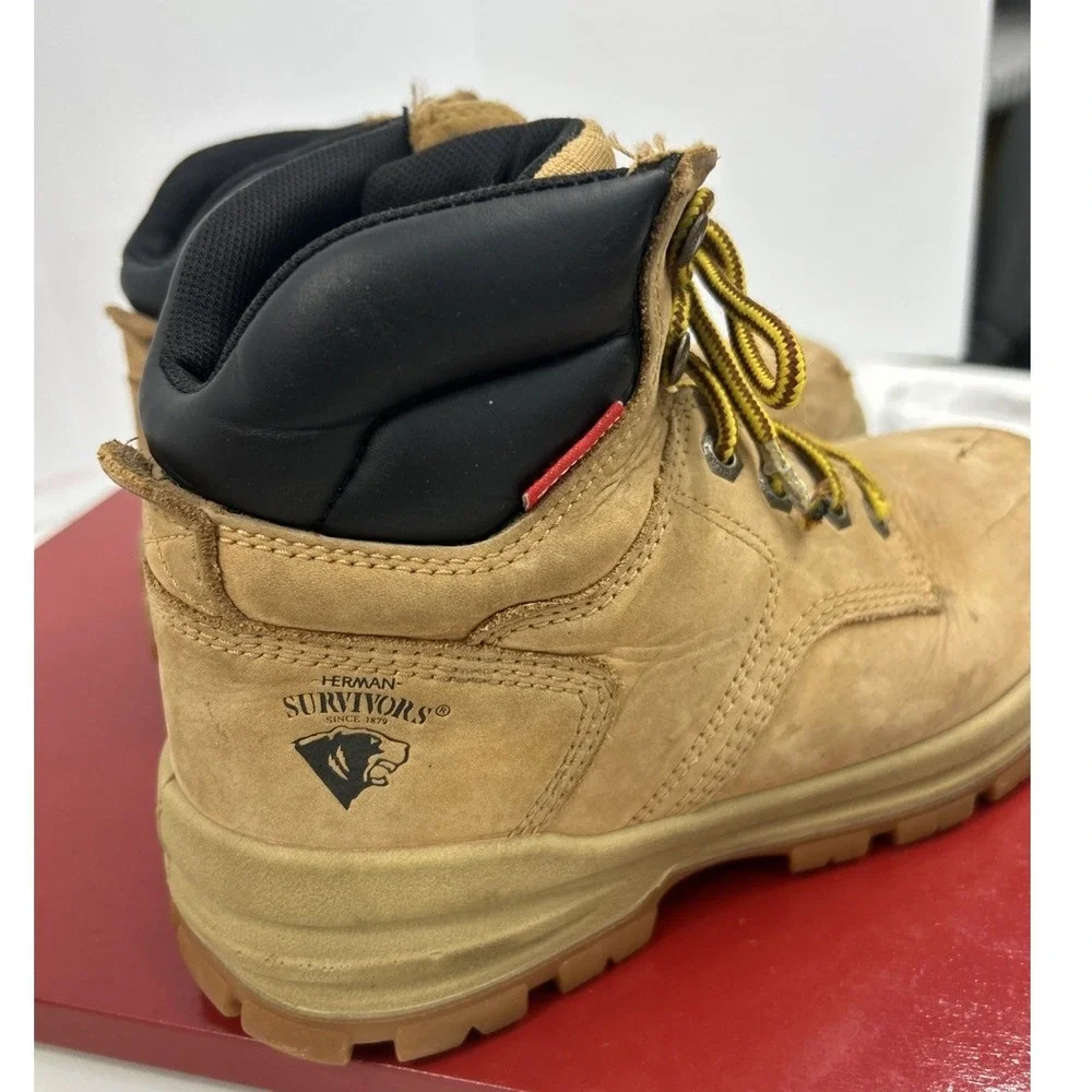 Herman Survivors Mens Wheat Tan‎ Work Boots ASTM F2413-18 MNHS49DP002 Size 6W